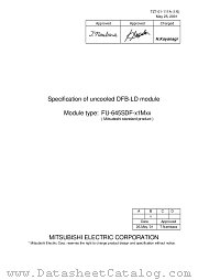 FU-645SDF-X1MXX datasheet pdf Mitsubishi Electric Corporation