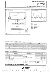 M67776H datasheet pdf Mitsubishi Electric Corporation