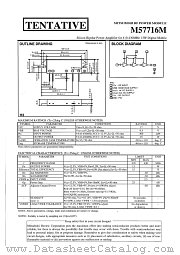 M57716M datasheet pdf Mitsubishi Electric Corporation