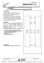 MH64S72QJA-8 datasheet pdf Mitsubishi Electric Corporation