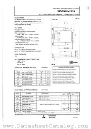 MGFS45V2735 datasheet pdf Mitsubishi Electric Corporation