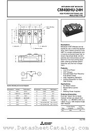 CM400HU-24H datasheet pdf Mitsubishi Electric Corporation
