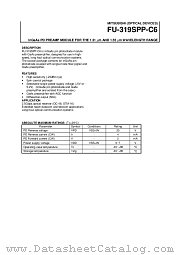 FU-319SPP-C6 datasheet pdf Mitsubishi Electric Corporation