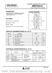 MGFC5213 datasheet pdf Mitsubishi Electric Corporation