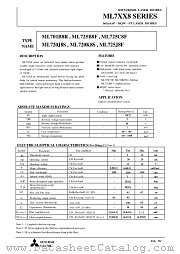ML7XX8 datasheet pdf Mitsubishi Electric Corporation