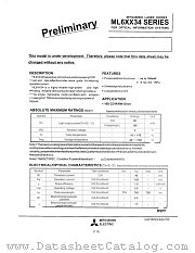 ML6XX34 datasheet pdf Mitsubishi Electric Corporation