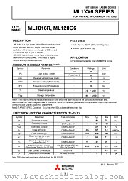 ML1XX6 datasheet pdf Mitsubishi Electric Corporation