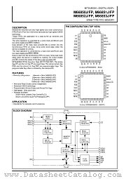 M66850J/FP M66851J/FP M66852J/FP M66853J datasheet pdf Mitsubishi Electric Corporation