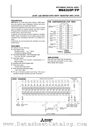 M66310P/FP datasheet pdf Mitsubishi Electric Corporation