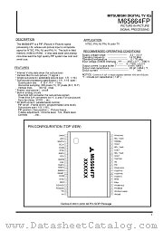 M65664FP datasheet pdf Mitsubishi Electric Corporation