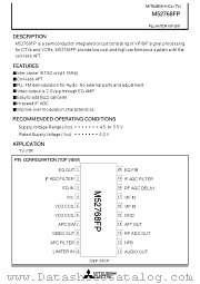 M52768FP datasheet pdf Mitsubishi Electric Corporation