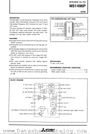 M51496P datasheet pdf Mitsubishi Electric Corporation