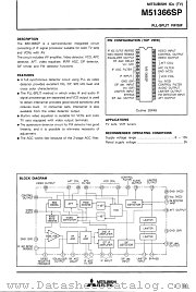 M51366SP datasheet pdf Mitsubishi Electric Corporation