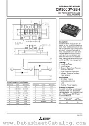 CM300DY-28H datasheet pdf Mitsubishi Electric Corporation