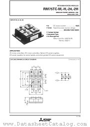 RM75TC-2H datasheet pdf Mitsubishi Electric Corporation