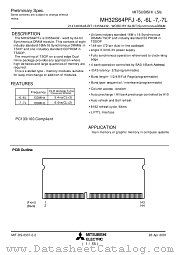 MH32S64PFJ-6 datasheet pdf Mitsubishi Electric Corporation