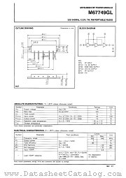 M67749GL datasheet pdf Mitsubishi Electric Corporation
