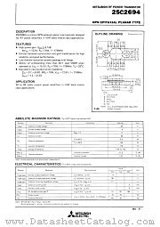 2SC2694 datasheet pdf Mitsubishi Electric Corporation