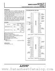 M5M51016BTP-10VL-I datasheet pdf Mitsubishi Electric Corporation