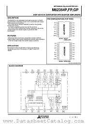 M62354FP datasheet pdf Mitsubishi Electric Corporation