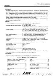 M30623M8-XXXGP datasheet pdf Mitsubishi Electric Corporation