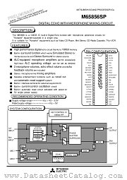 M65856SP datasheet pdf Mitsubishi Electric Corporation