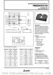 PM600HSA120 datasheet pdf Mitsubishi Electric Corporation