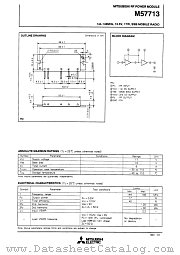 M57713 datasheet pdf Mitsubishi Electric Corporation
