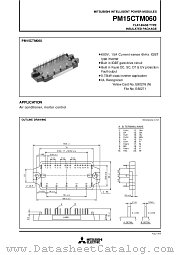 PM15CTM060 datasheet pdf Mitsubishi Electric Corporation