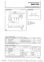M68710UL datasheet pdf Mitsubishi Electric Corporation