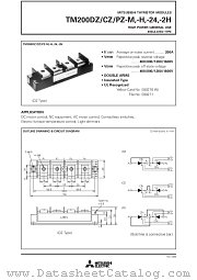 TM200PZ-H datasheet pdf Mitsubishi Electric Corporation