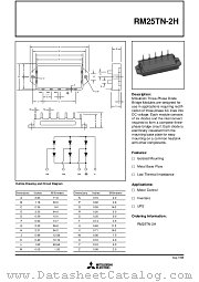 RM25TN-2H datasheet pdf Mitsubishi Electric Corporation