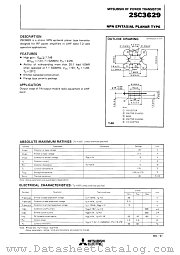 2SC3629 datasheet pdf Mitsubishi Electric Corporation