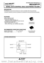 M62429FP datasheet pdf Mitsubishi Electric Corporation