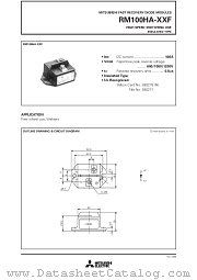 RM100HA-XXF datasheet pdf Mitsubishi Electric Corporation