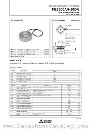 FG3300AH-50DA datasheet pdf Mitsubishi Electric Corporation