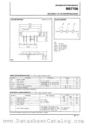 M67706 datasheet pdf Mitsubishi Electric Corporation