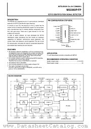 M52393P datasheet pdf Mitsubishi Electric Corporation
