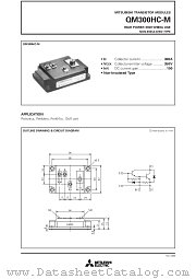 QM300HC-M datasheet pdf Mitsubishi Electric Corporation