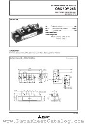 QM75DY-24B datasheet pdf Mitsubishi Electric Corporation