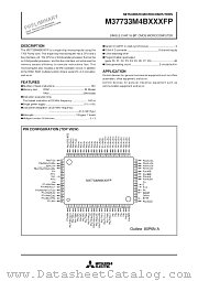 M37733M4BXXXFP datasheet pdf Mitsubishi Electric Corporation