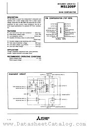 M51209P datasheet pdf Mitsubishi Electric Corporation