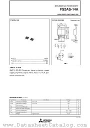 FS2AS-14A datasheet pdf Mitsubishi Electric Corporation