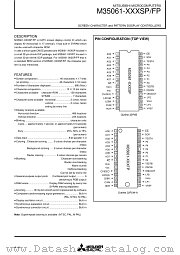 M35061-XXXFP datasheet pdf Mitsubishi Electric Corporation