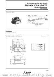 RM50C1A-XXF datasheet pdf Mitsubishi Electric Corporation