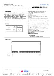 MH32D64KQH-75 datasheet pdf Mitsubishi Electric Corporation