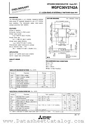 MGFC36V3742A datasheet pdf Mitsubishi Electric Corporation