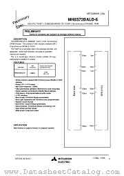 MH8S72BALD-6 datasheet pdf Mitsubishi Electric Corporation