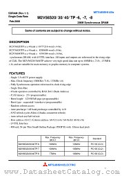 M2V56S40TP-6 datasheet pdf Mitsubishi Electric Corporation