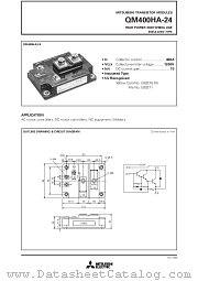 QM400HA-24 datasheet pdf Mitsubishi Electric Corporation